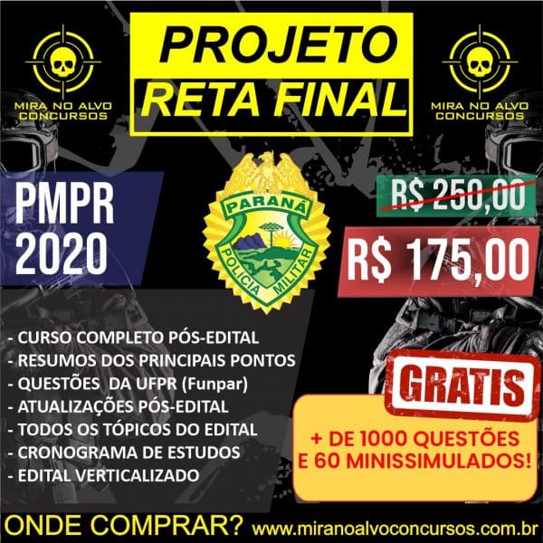 Projeto Reta Final PMPR 2020 (PÓS-EDITAL) 1